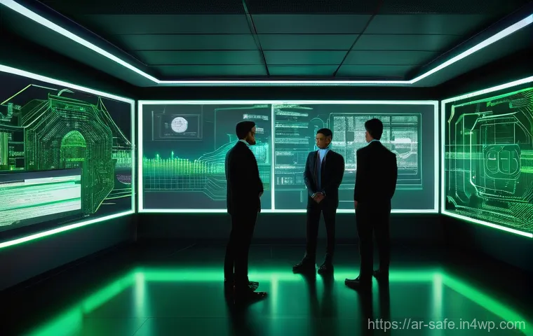 소프트웨어 공급망 보안 및 데이터 보호 전략 - **Prompt:** A futuristic, sophisticated "Zero-Trust" digital security fortress, depicted as an intri...