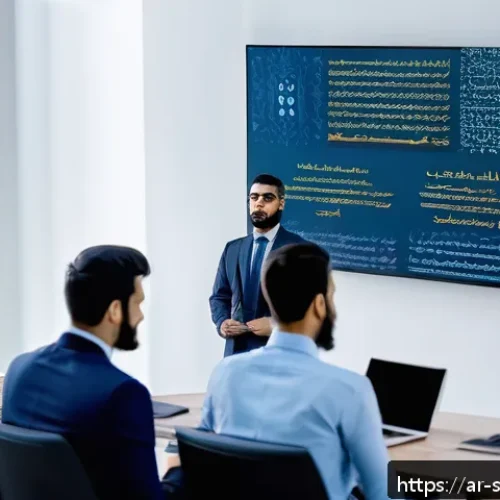 Home 32 소프트웨어 공급망 보안 리더십 배양 전략 - A diverse software development team in a modern office setting, all wearing professional attire and ...