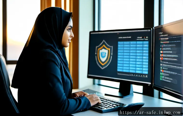 소프트웨어 공급망 보안과 산업별 특화 접근 - Photorealistic cybersecurity operations scene in a modern Gulf-region financial services office, an ...